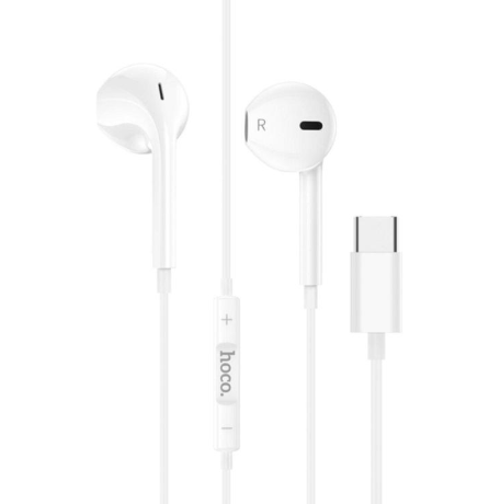 Наушники HOCO M101 Crystal joy wire-controlled earphones with microphone - White купить оптом купить оптом