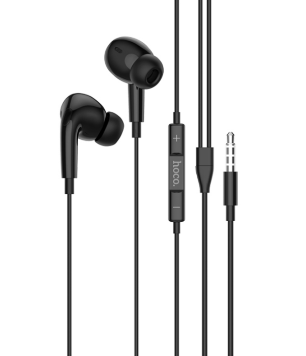 Наушники HOCO M101 Pro Crystal joy wire-controlled earphones with microphone - Black купить оптом купить оптом