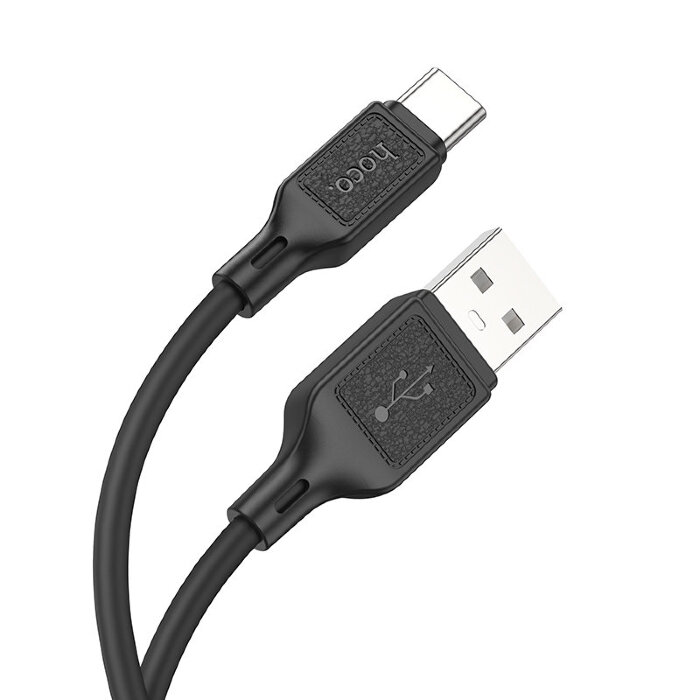 Кабель Hoco X90 Cool silicone charging data cable for Type-C - Black купить оптом купить оптом
