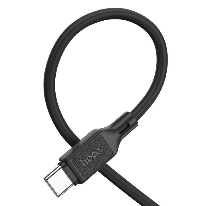 Кабель Hoco X90 Cool silicone charging data cable for Type-C - Black купить оптом купить оптом