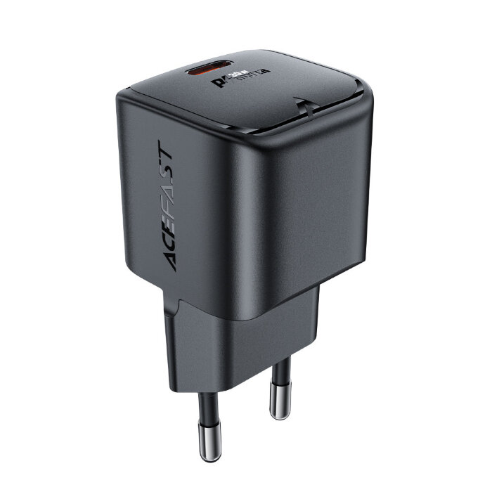 Сетевой адаптер ACEFAST A77  mini PD30W GaN USB-C - Black купить оптом купить оптом