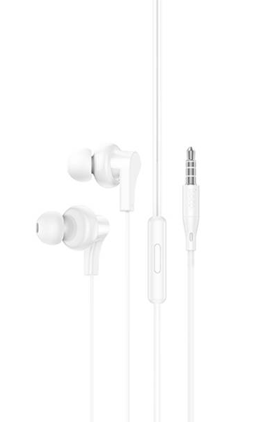 Наушники HOCO M114 Jia universal earphones with microphone - White купить оптом купить оптом