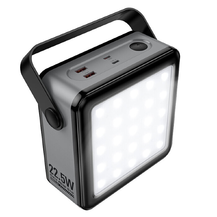Внешний аккумулятор HOCO J161 Power 22.5W+PD20W Fully compatible power bank with lighting(80000mAh) - Black and gray купить оптом купить оптом
