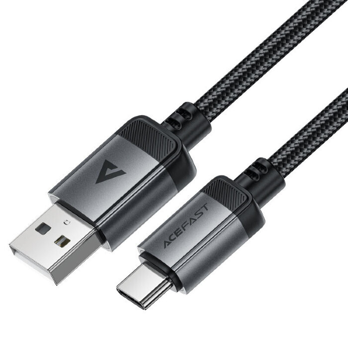 Кабель ACEFAST C20-04 USB-A to USB-C aluminum alloy charging data cable - Black купить оптом купить оптом