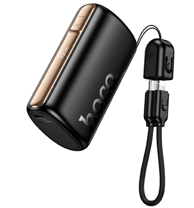 Внешний Аккумулятор HOCO Q50 Victory PD20W power bank with cable(10000mAh) - Black купить оптом купить оптом