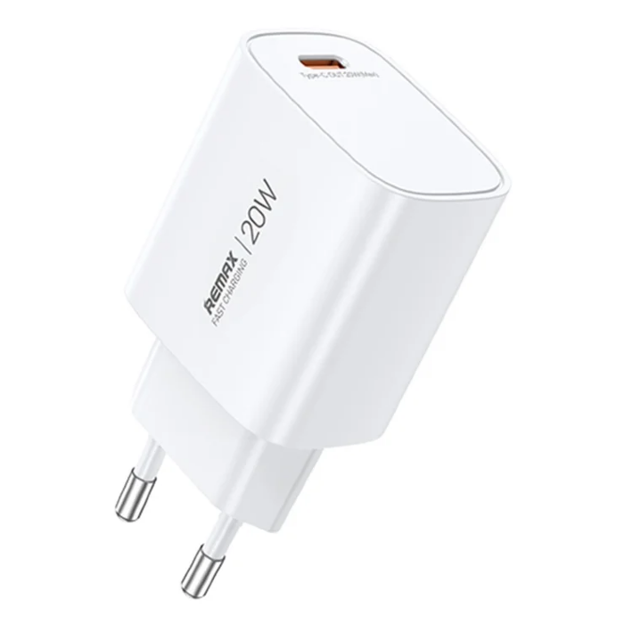 Сетевое зарядное устройство Remax GaN fast charger(U187-C20W) EU - White купить оптом купить оптом