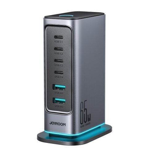Сетевой адаптер JOYROOM JR-TCM02 65W Multi Port Charger - Dark Gray (EU) купить оптом купить оптом