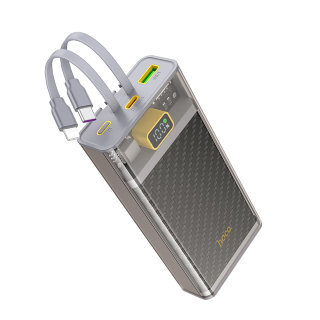 Power Bank Hoco J104A Discovery edition 22.5W fully compatible with cable (20000mAh) - Серый