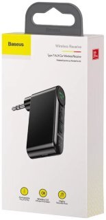 Автомобильный аудио-ресивер OS-Baseus BSBA-02 AUX Wireless Audio Receiver (WXQY010001) - Черный купить оптом купить оптом