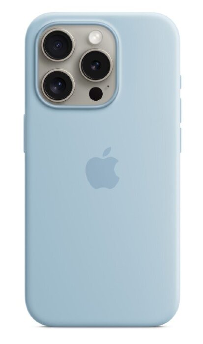 Чехол для Silicone case Magsafe for IP 15 (6.1) - Baby blue купить оптом купить оптом