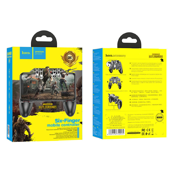 Игровой контроллер hoco GM7 Eagle six finger game controller - Black купить оптом купить оптом