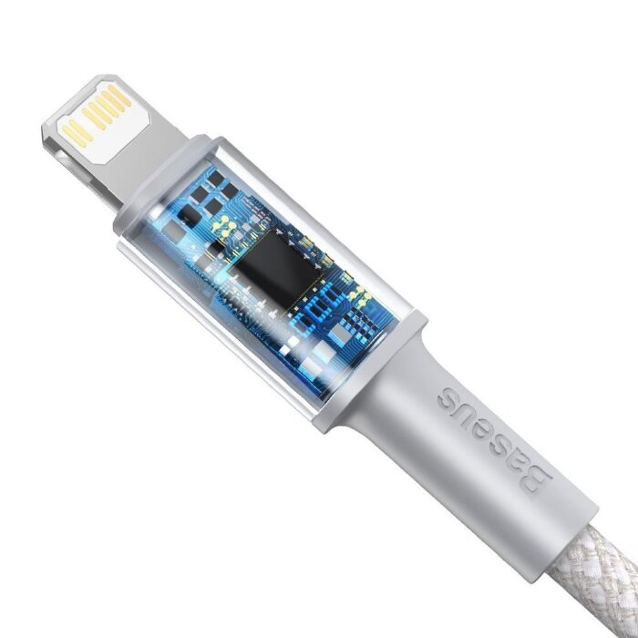 Кабель Baseus High Density Braided Fast Charging Data Cable Type-C to iP PD 20W 2m (CATLGD-A02) - White купить оптом купить оптом