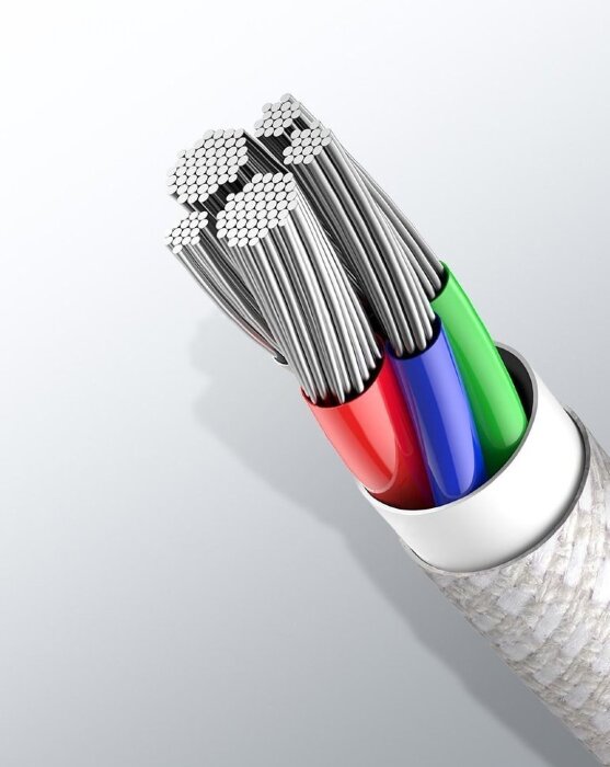 Кабель Baseus High Density Braided Fast Charging Data Cable Type-C to iP PD 20W 2m (CATLGD-A02) - White купить оптом купить оптом