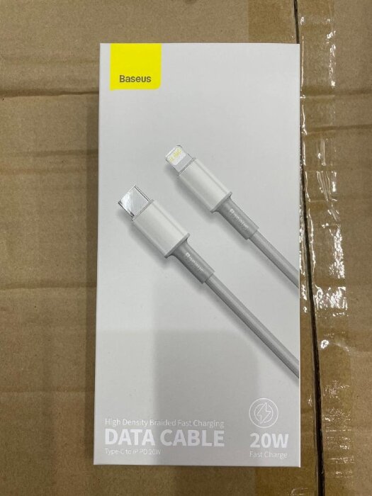 Кабель Baseus High Density Braided Fast Charging Data Cable Type-C to iP PD 20W 2m (CATLGD-A02) - White купить оптом купить оптом