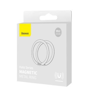 Магнитное кольцо Baseus Halo Series Magnetic Metal Ring 2pcs/pack - Silver (PCCH000012) купить оптом купить оптом