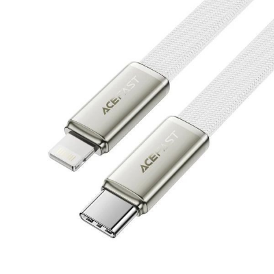 Кабель ACEFAST C34-01 USB-C to L zinc alloy charging data cable - White