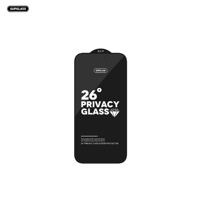 Защитное стекло SupGlass XC-12 Full Screen Coverage 26° Privacy Glass iP 16 pro Max (6.9) купить оптом купить оптом