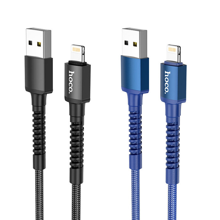 Кабель hoco X71 Especial charging data cable for Lightning - Черный купить оптом купить оптом