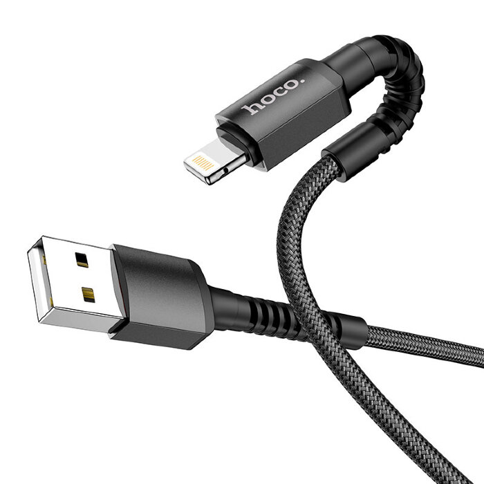 Кабель hoco X71 Especial charging data cable for Lightning - Черный купить оптом купить оптом