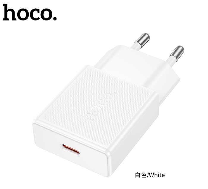 Сетевой адаптер HOCO N72 Speed single-port PD20W ultra-thin charger (EU) White купить оптом купить оптом