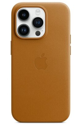 Чехол для iPhone 14 Pro (6.1) Leather Case MagSafe - Deep Violet