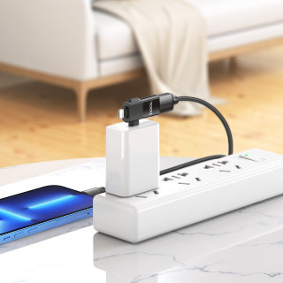 Кабель Hoco UA17 IP male/Type-c male to USB female (Two-in-one) adapter - Черный купить оптом купить оптом