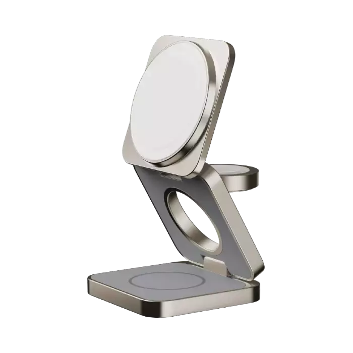 Беспроводная Зарядка MOMAX (UD31L2) 3-in-1 Wireless Charging Stand Gold купить оптом купить оптом
