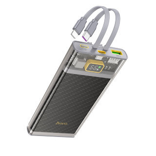 Power Bank с кабелем Hoco J104 discovery edition 22.5W fully compatible with cable (10000mAh) - Серый купить оптом купить оптом
