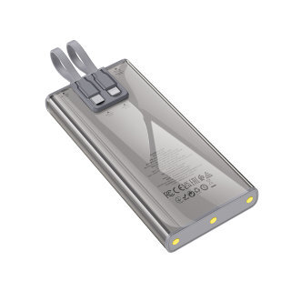 Power Bank с кабелем Hoco J104 discovery edition 22.5W fully compatible with cable (10000mAh) - Серый купить оптом купить оптом