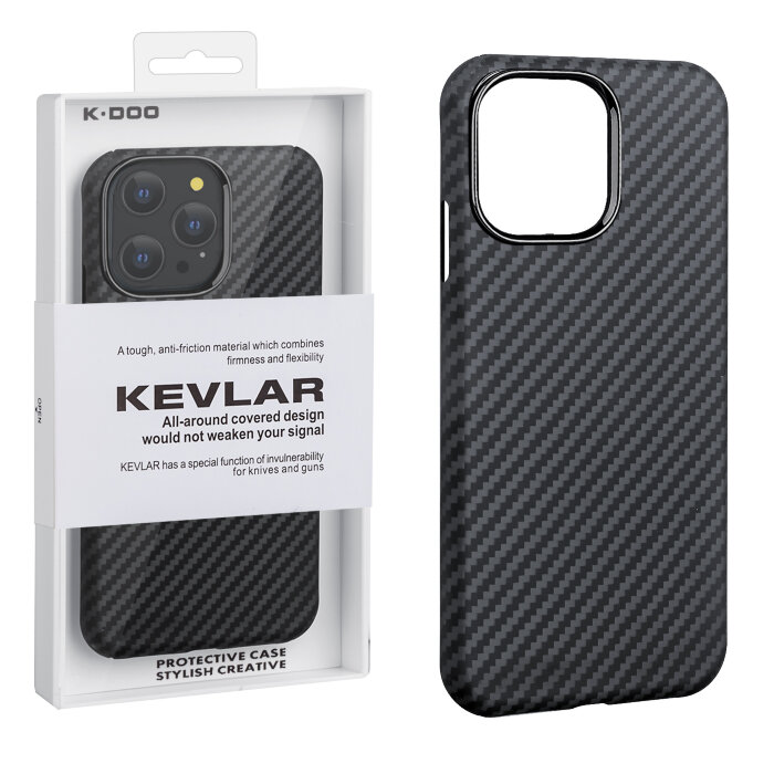 Чехол KZdoo Magsafe Kevlar new iphone 13 pro (6.1) - Black купить оптом купить оптом