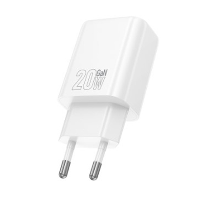 Сетевой Адаптер HOCO N60 Gentle single port PD20W charger(EU) White купить оптом купить оптом