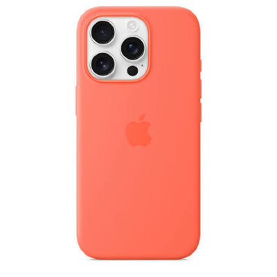 Чехол для iPhone 16 (6.1) Silicone Case MagSafe - Tangerine