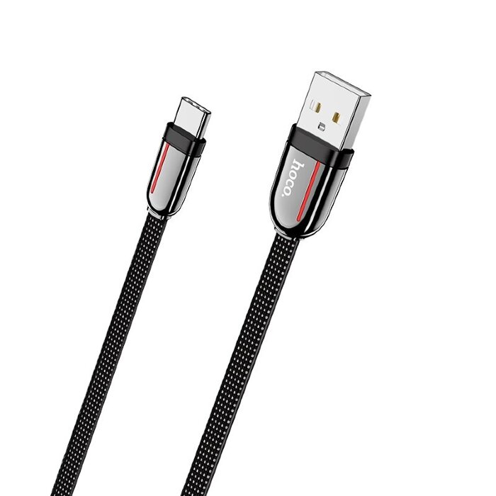 Кабель hoco U74 Grand charging data cable for Type-C - Black купить оптом купить оптом