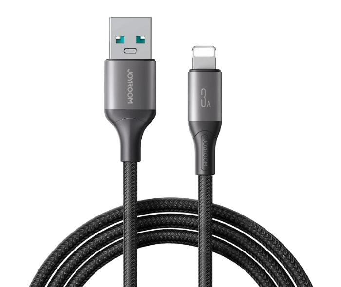 Кабель JoyRoom S-A28 Flash Series 3A Fast Charging Data Cable (USB-A to Lightning) 2m-Black купить оптом купить оптом