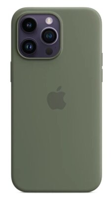 Чехол для Silicone Case Magsafe iphone 14 pro (6.1) - olive