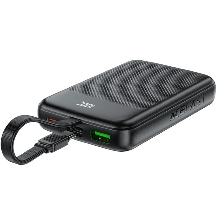 Внешний Аккумулятор ACEFAST M13 PD22.5W power bank with cable 10000mAh Black купить оптом купить оптом