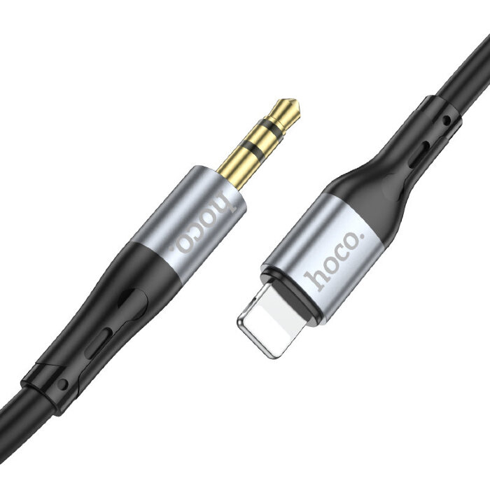 Переходник Hoco UPA22 iP silicone digital audio conversion cable - Black