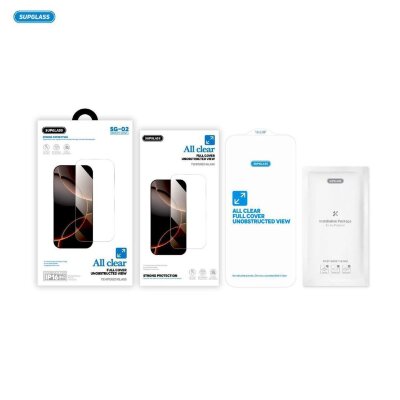 Защитное стекло Supglass SG-02 Glass All Clear For IP 18 Fold - Transparent