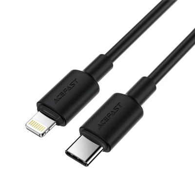 Кабель ACEFAST C29-01 USB-C to L silicone charging data cable 2m - Black