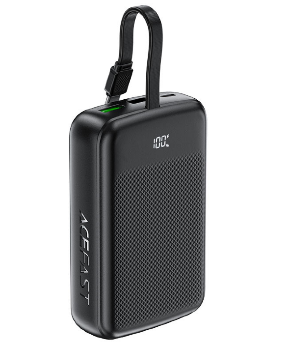 Внешний Аккумулятор ACEFAST M14 PD20W power bank with cable 20000mAh Black купить оптом купить оптом