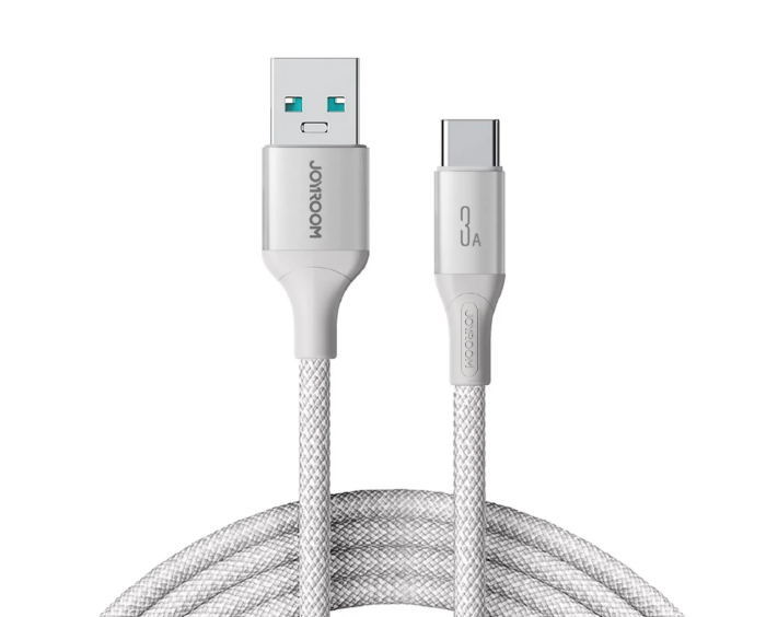 Кабель JoyRoomS-A28 Flash Series 3A Fast Charging Data Cable (USB-A to Type-C) 1m-White купить оптом купить оптом