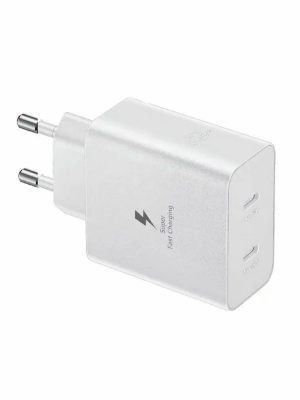 Сетевое зарядное устройство Samsung Power Adapter Duo 50W Low Standby EP-T5020 - White
