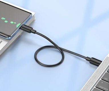 Кабель Hoco X96 Hyper 60W fast charging data cable Type-c to Type-c (L=0.25m) - Черный