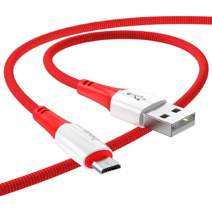 Кабель Hoco X70 Ferry charging data cable for Micro - Red