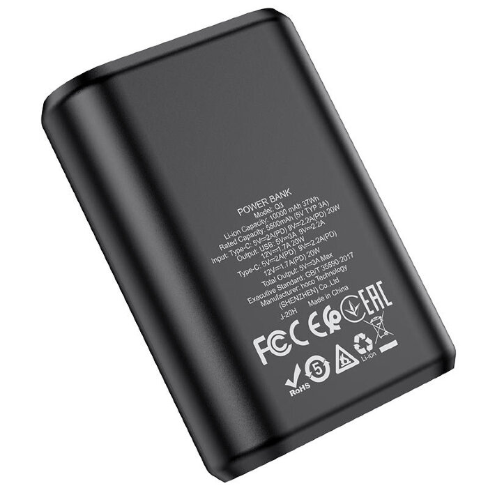 Power Bank hoco Q3 Mayflower PD20W+QC3.0 (10000mAh) - Black купить оптом купить оптом