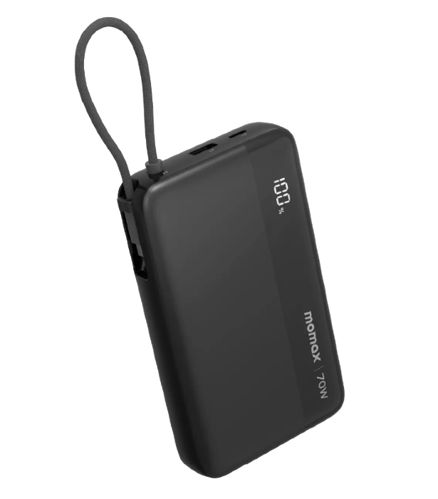 Внешний аккумулятор MOMAX 1-Power Ultra (20000mAh) External+ Battery pack(IP151D) with Built-in Cable - Black купить оптом купить оптом