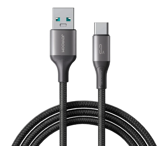 Кабель JoyRoom S-A28 Flash Series 3A Fast Charging Data Cable (USB-A to Type-C) 2m-Black купить оптом купить оптом