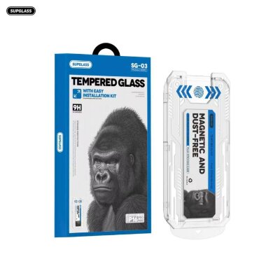 Защитное стекло Supglass SG-03 Glass with Easy Installation Kit For IP 17 Pro/18 Pro(6.3) - Transparent