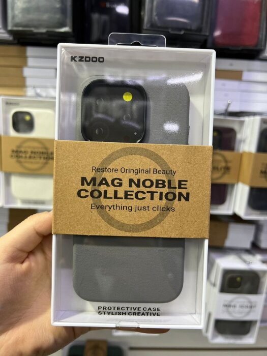 Чехол Kzdoo Mag Noble Collection для IP 15 (6.1) - Titanium Gray купить оптом купить оптом