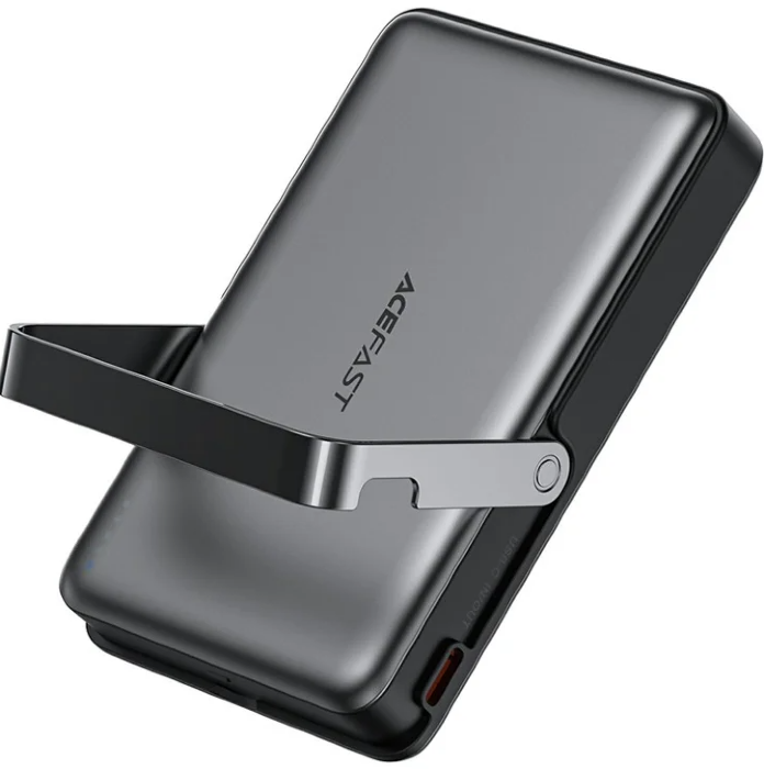 Внешний Аккумулятор ACEFAST M17 PD20W/22.5W magnetic charging power bank with built-in stand 1000mAh Black купить оптом купить оптом